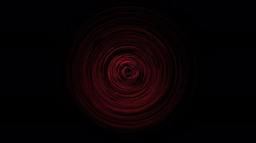 Abstract Red Tunnel Vortex Reveal Animation