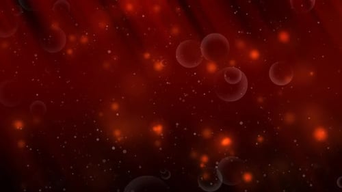 Particles On A Dark Red Bg Loop
