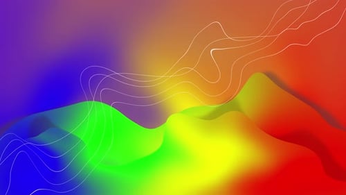 Colorful Fluid Gradient Abstract Motion Background