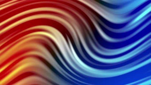 Abstract Fluid Waves Loop in Dynamic Red Blue Colors