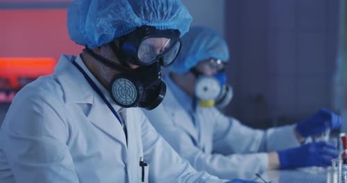 Scientist Working in Laboratory