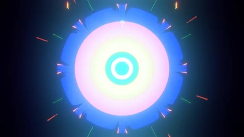 Nahtlose Muster in einer
Kaleidoskopsequenz. Mehrfarbiger Animationsgrafik-Hintergrund