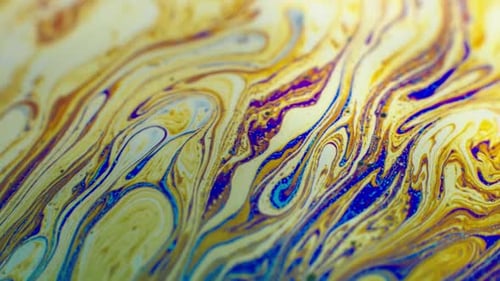 Colorful Abstract Background Fluid Rainbow Colors in Motion, Macro Shot