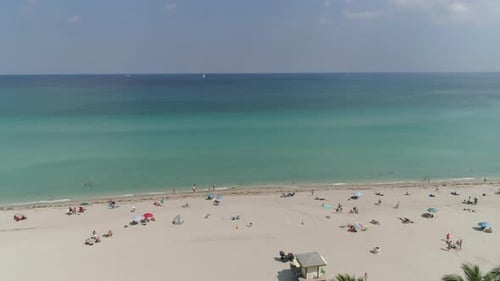 Aerial view of the beach