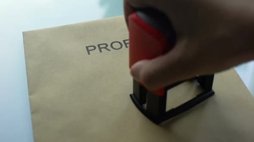 Confidential Profile Stamped on Office File