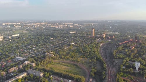 Mine und Stadt