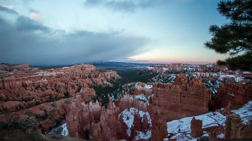Time lapse over Bryce Canyon
