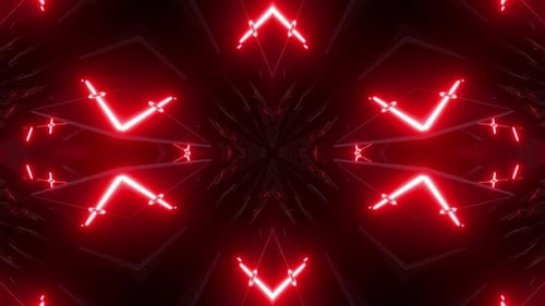 4k Abstract Red Tunnel 4