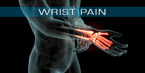Animated Human Skeleton Highlighted Wrist and Hand Bones