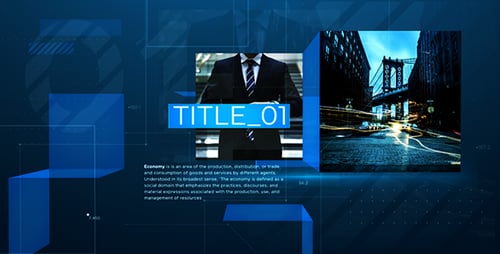 Dynamic Geometric Slideshow for Corporate Business Presentations