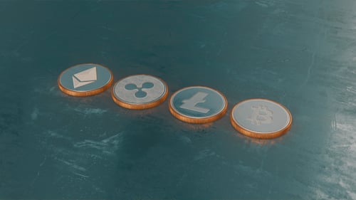 Blockchain Cryptocurrency Coin Symbols