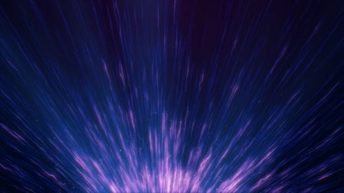 Flowing Blue Streaks