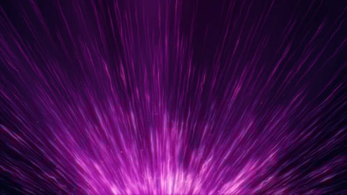 Abstract Fluid Purple Light Rays and Particles Background