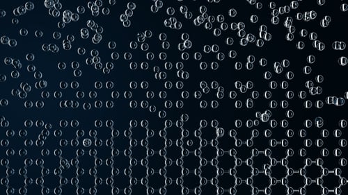 Zusammenstellung einer hexagonalen Molekülstruktur