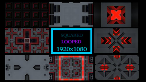Quadratischer Hintergrund VJ Pack