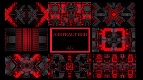 Abstrakter roter Hintergrund VJ Pack
