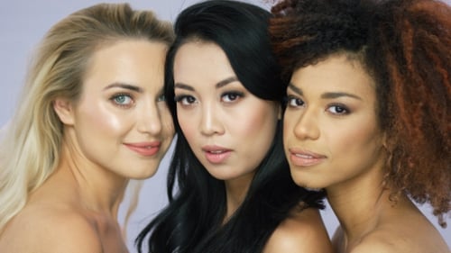 Diverse Women Beauty Portrait Close-Up