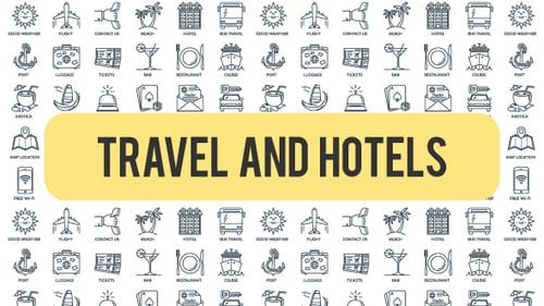 Travel And Hotels - Outline Icons