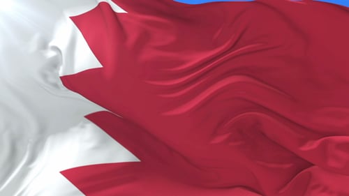 Drapeau du Bahreïn agitant au vent