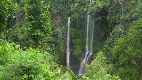 Beautiful Tropical Waterfall. Bali,Indonesia
