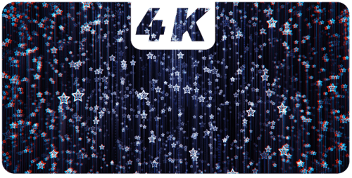 Futuristic Glitch Stars Celebration Animated Background Loop