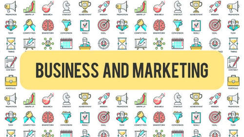 Business And Marketing - 30 Animated Icons
