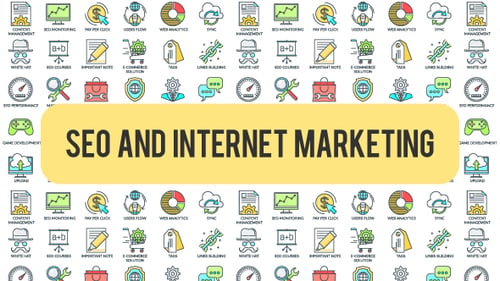 SEO And Internet Marketing - 30 Animated Icons