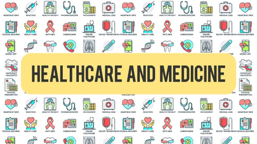 Healthcare And Medicine - 30 Animated Icons