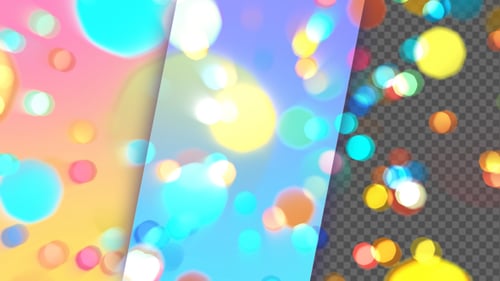 Sweet Colors Bokeh-Hintergrund und Overlay V2