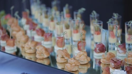 Canapes Sandwiches for Buffet, Store Openings, Presentations or Event