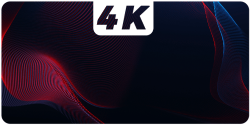 Abstract Glowing Waving Particle Lines Loop Background