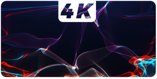 Fluid Abstract Particle Waves Background Animation