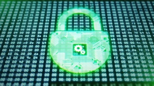 Padlock Circuit As a Symbol of Information Protection