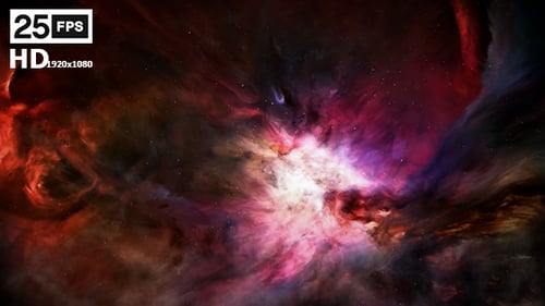 Colorful Fluid Space Nebula Animation Background