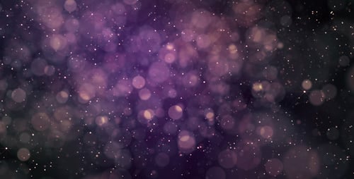 Abstract Glowing Particles Background with Bokeh Effect