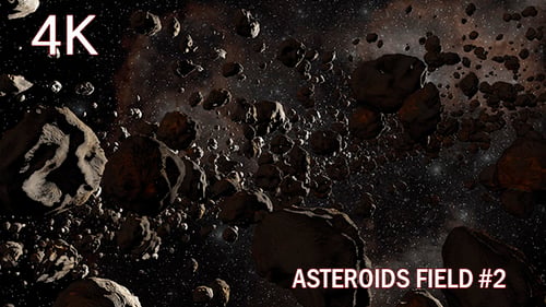 4k Asteroiden-Feld