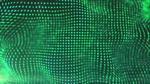 Elegant Green Wave Form Particle