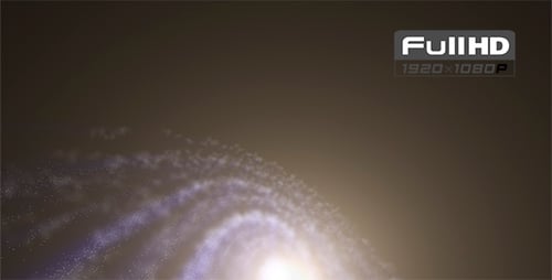 Abstract Swirling Particle Galaxy Background Light Effect