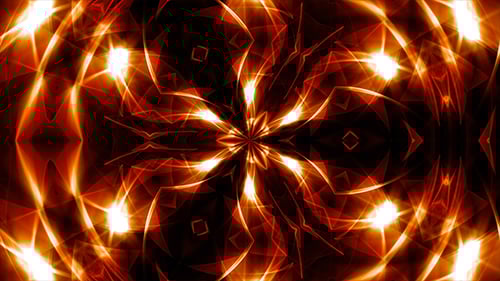 Abstract Fiery Geometric Glowing Background Loop