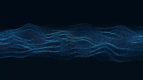 Futuristic Digital Wave Abstract Particle Background Animation