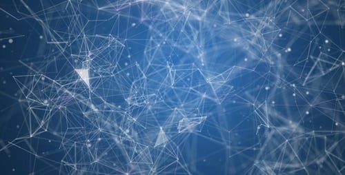 Abstract Digital Network Connection Background Animation