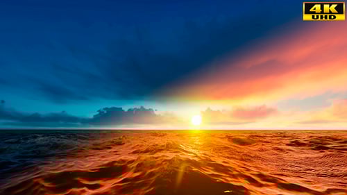 Sunrise Over the Ocean