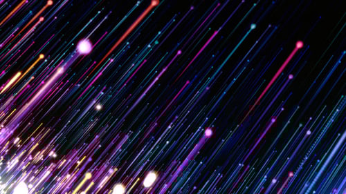 Dynamic Colorful Digital Light Streaks Background