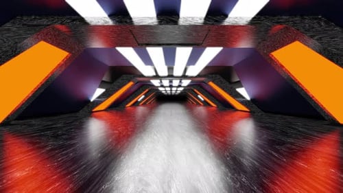 3D rendered illustration, visualisation of science fiction interior