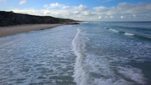 Drone View Over Sea