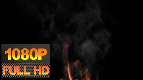 Realistic Fire And Smoke Element Animation
