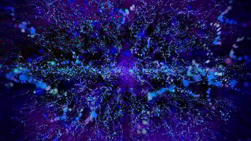 Dynamic Abstract Particle Flow Background Animation