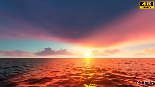 Sunset Over the Ocean