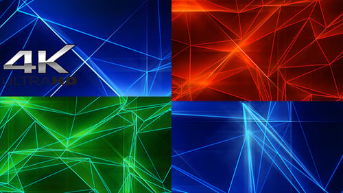 Shiny Triangles Background Loop