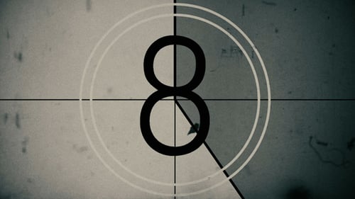 Vintage Film Countdown Opener with Grain and Dust Effects